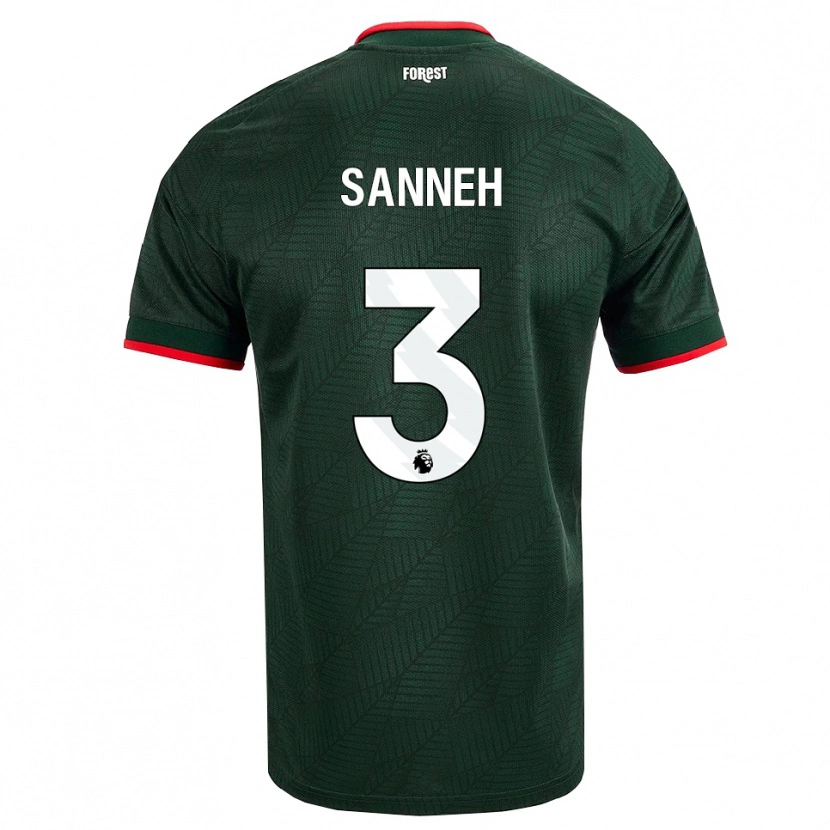 Danxen Damen Buba Sanneh #3 Dunkelgrün Rot Auswärtstrikot Trikot 2026/27 T-Shirt Österreich