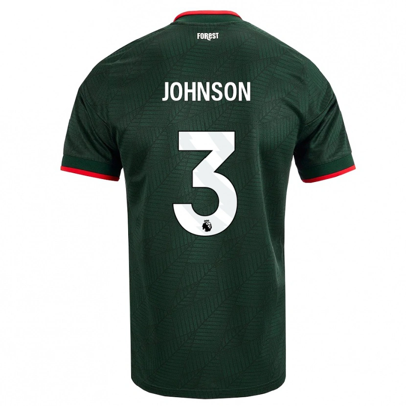 Danxen Damen Nat Johnson #3 Dunkelgrün Rot Auswärtstrikot Trikot 2026/27 T-Shirt Österreich