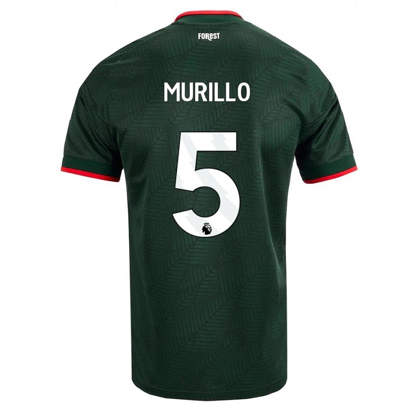 Danxen Damen Murillo Santiago Costa Dos Santos #5 Dunkelgrün Rot Auswärtstrikot Trikot 2026/27 T-Shirt Österreich