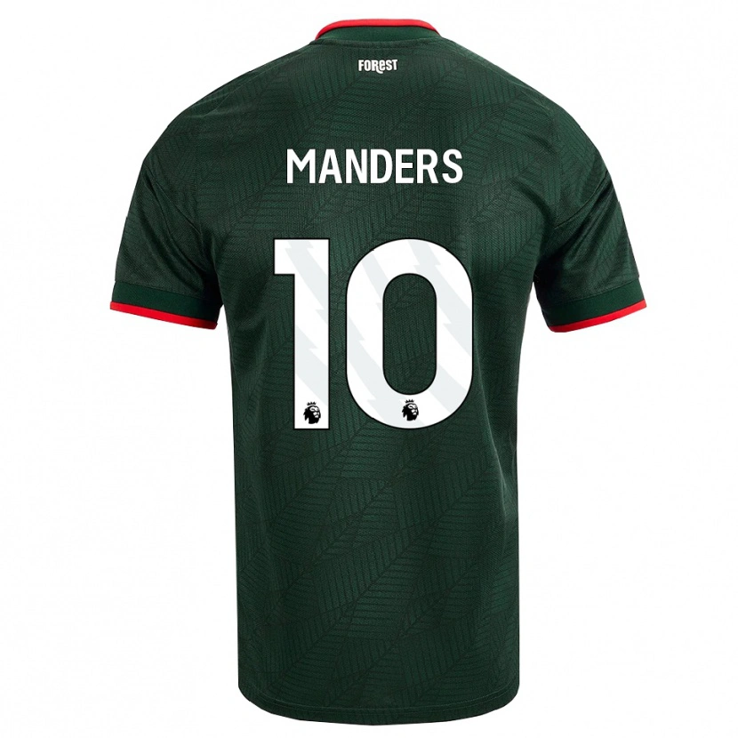 Danxen Damen Holly Manders #10 Dunkelgrün Rot Auswärtstrikot Trikot 2026/27 T-Shirt Österreich