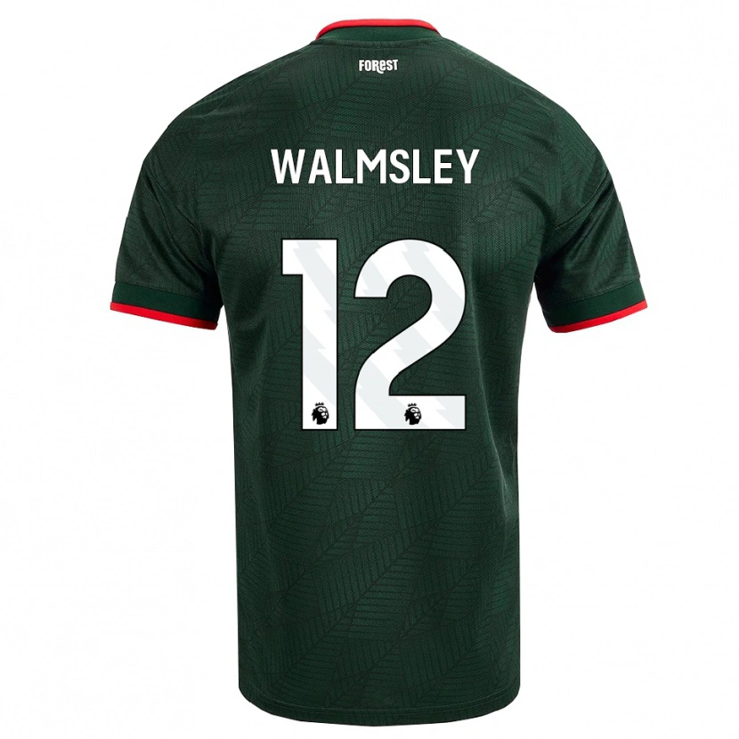 Danxen Damen Joseph Walmsley #12 Dunkelgrün Rot Auswärtstrikot Trikot 2026/27 T-Shirt Österreich