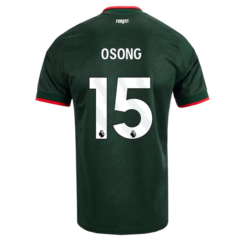 Danxen Damen Detlef Esapa Osong #15 Dunkelgrün Rot Auswärtstrikot Trikot 2026/27 T-Shirt Österreich