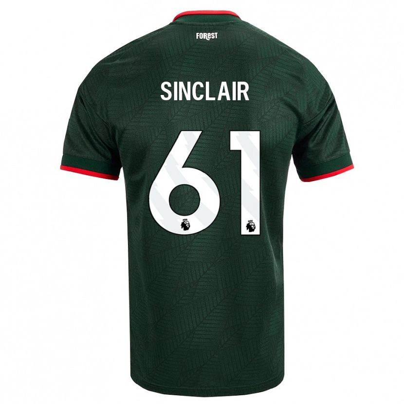 Danxen Damen Jimmy Sinclair #61 Dunkelgrün Rot Auswärtstrikot Trikot 2026/27 T-Shirt Österreich