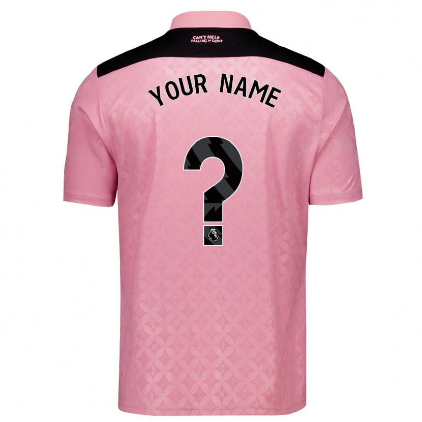 Danxen Damen Ihren Namen #0 Hellrosa Schwarz Auswärtstrikot Trikot 2026/27 T-Shirt Österreich