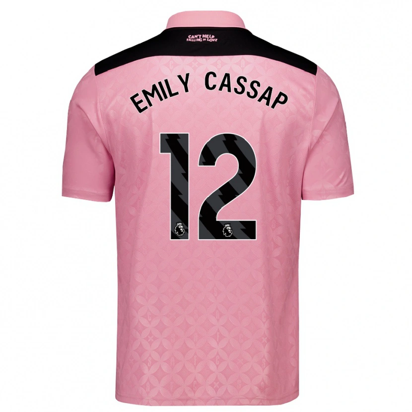 Danxen Damen Emily Cassap #12 Hellrosa Schwarz Auswärtstrikot Trikot 2026/27 T-Shirt Österreich