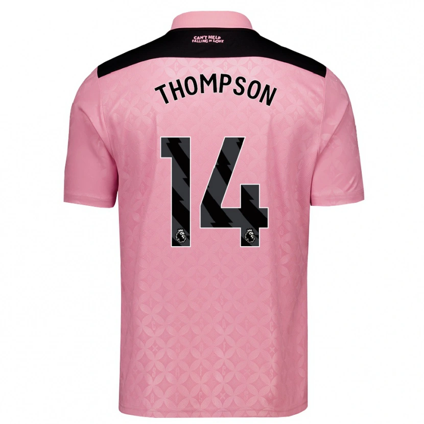 Danxen Damen Harvey Thompson #14 Hellrosa Schwarz Auswärtstrikot Trikot 2026/27 T-Shirt Österreich