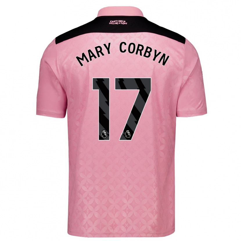 Danxen Damen Mary Corbyn #17 Hellrosa Schwarz Auswärtstrikot Trikot 2026/27 T-Shirt Österreich