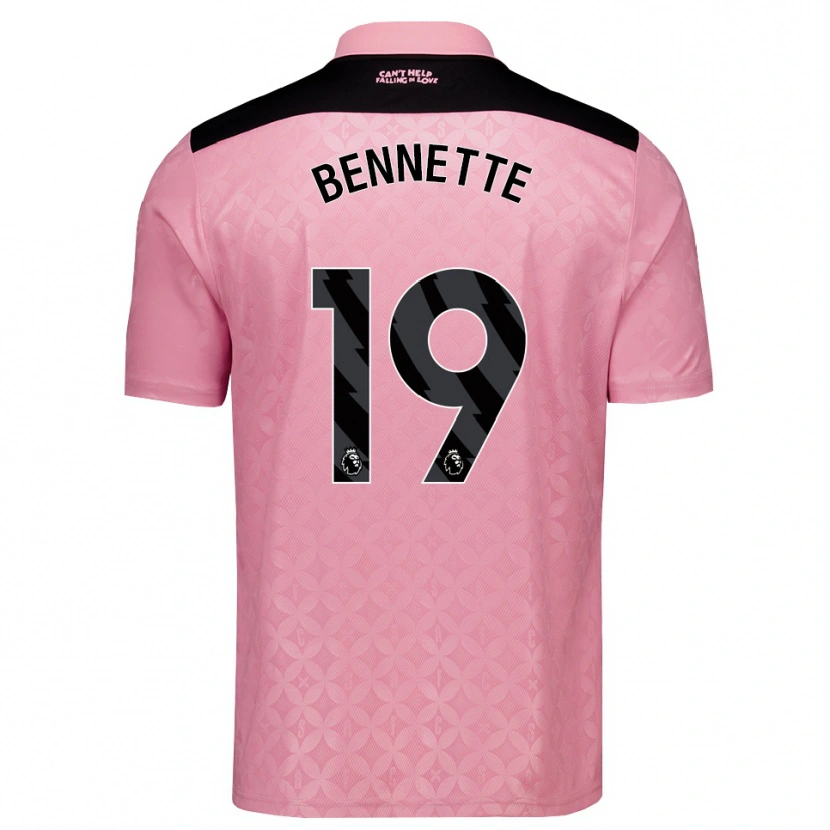 Danxen Damen Jewison Bennette #19 Hellrosa Schwarz Auswärtstrikot Trikot 2026/27 T-Shirt Österreich