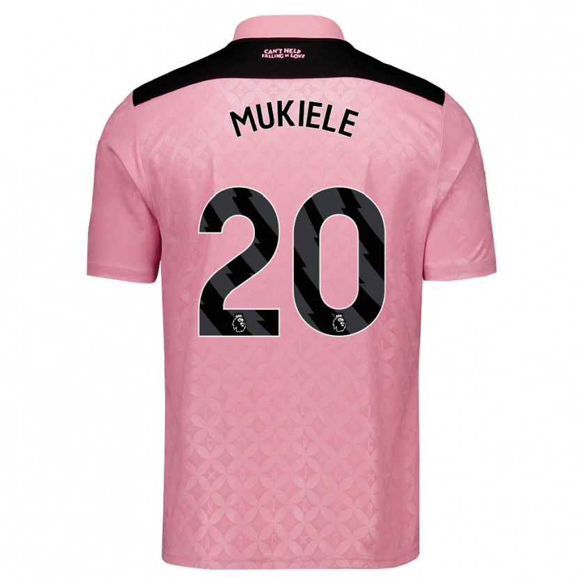 Danxen Damen Nordi Mukiele #20 Hellrosa Schwarz Auswärtstrikot Trikot 2026/27 T-Shirt Österreich
