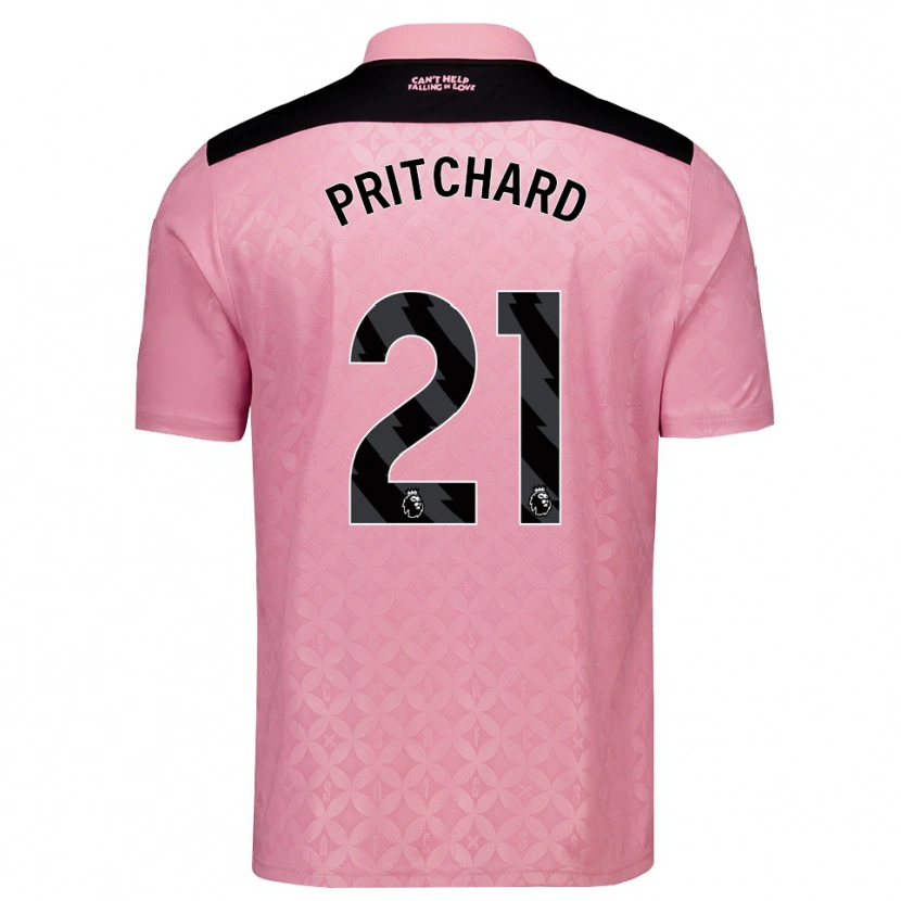 Danxen Damen Alex Pritchard #21 Hellrosa Schwarz Auswärtstrikot Trikot 2026/27 T-Shirt Österreich