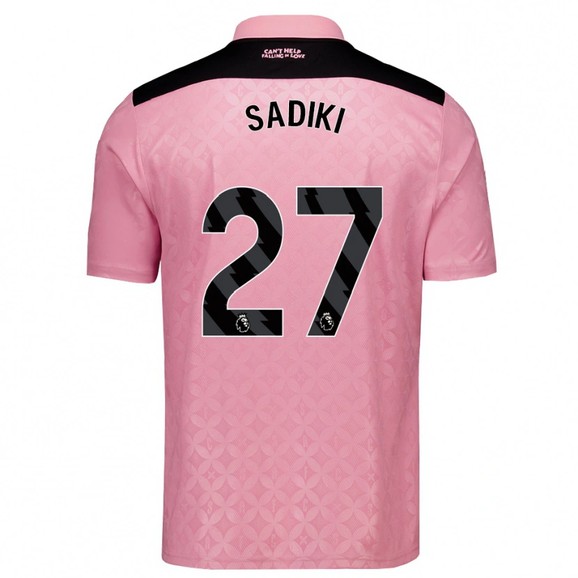 Danxen Damen Noah Sadiki #27 Hellrosa Schwarz Auswärtstrikot Trikot 2026/27 T-Shirt Österreich