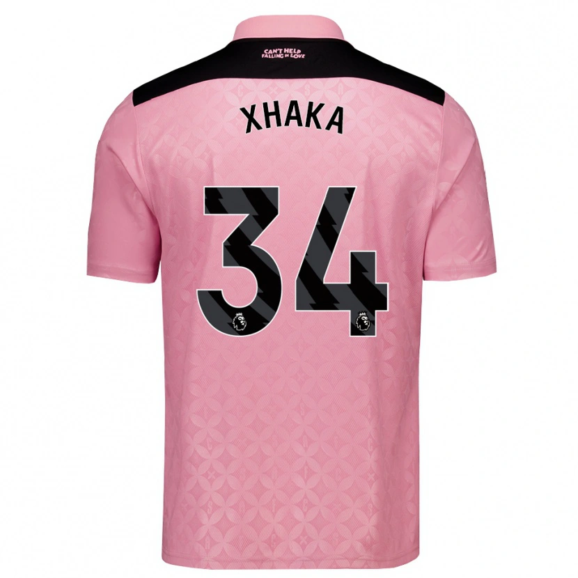 Danxen Damen Granit Xhaka #34 Hellrosa Schwarz Auswärtstrikot Trikot 2026/27 T-Shirt Österreich