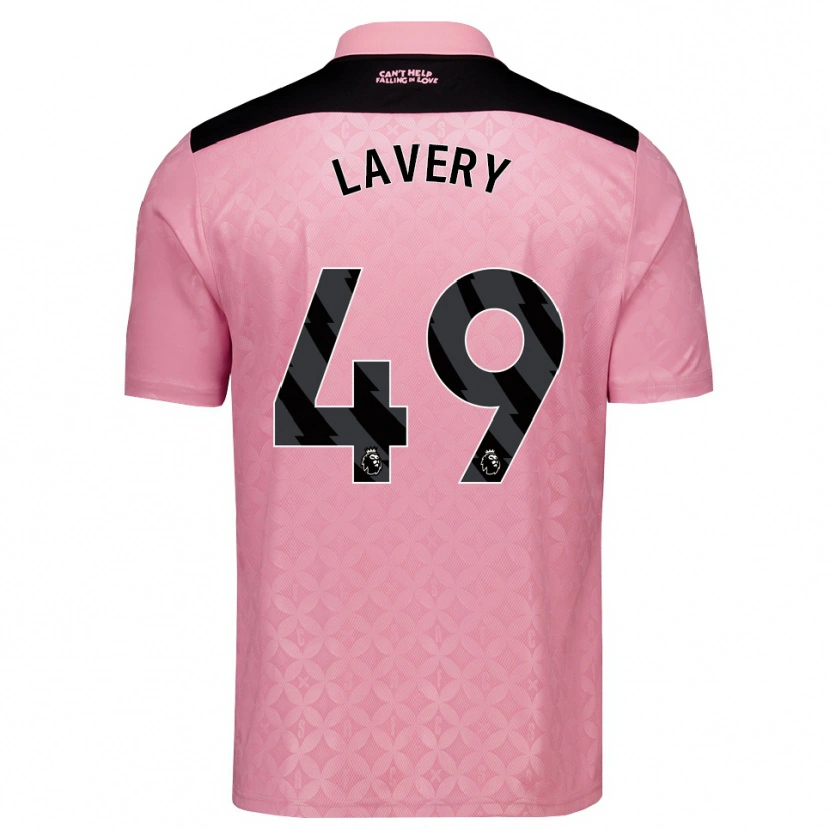 Danxen Damen Thomas Lavery #49 Hellrosa Schwarz Auswärtstrikot Trikot 2026/27 T-Shirt Österreich