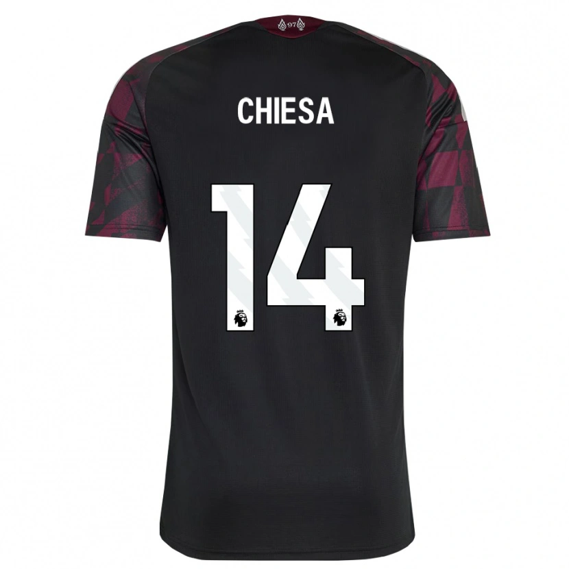 Danxen Damen Federico Chiesa #14 Schwarz Weiß Violett Ausweichtrikot Trikot 2026/27 T-Shirt Österreich