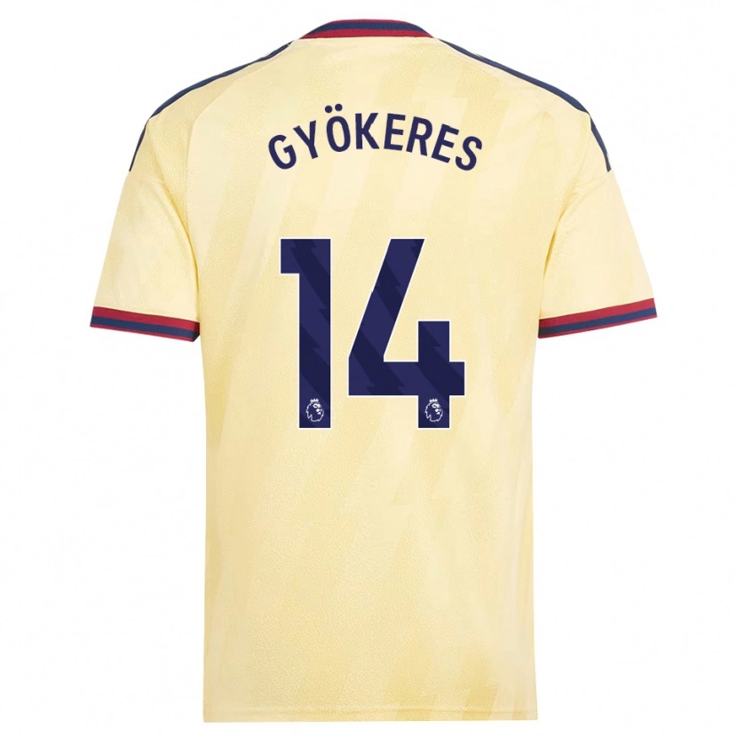 Danxen Damen Viktor Gyökeres #14 Hell Gelb Mitternachtsblau Ausweichtrikot Trikot 2026/27 T-Shirt Österreich
