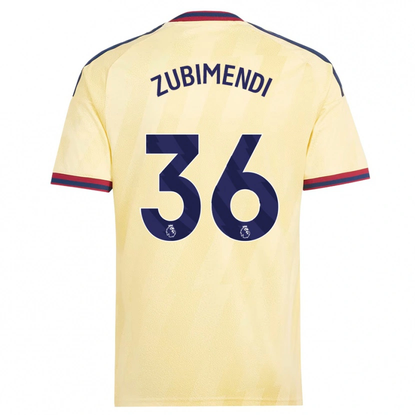 Danxen Damen Martín Zubimendi #36 Hell Gelb Mitternachtsblau Ausweichtrikot Trikot 2026/27 T-Shirt Österreich