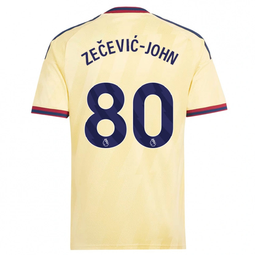 Danxen Damen Louis Zečević-John #80 Hell Gelb Mitternachtsblau Ausweichtrikot Trikot 2026/27 T-Shirt Österreich
