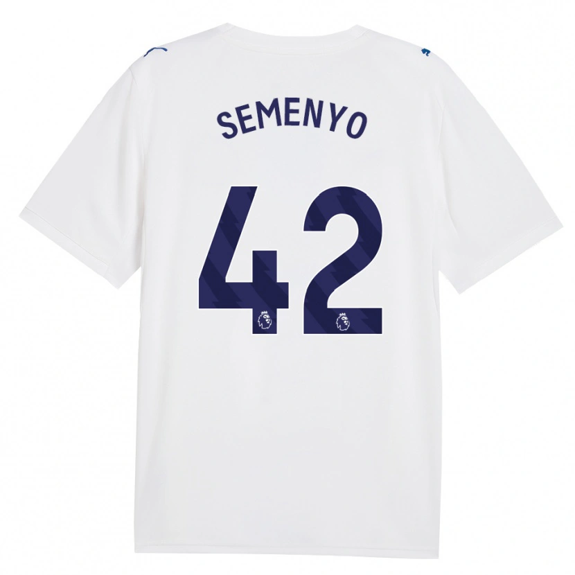 Danxen Damen Antoine Semenyo #42 Marineweiß Ausweichtrikot Trikot 2026/27 T-Shirt Österreich