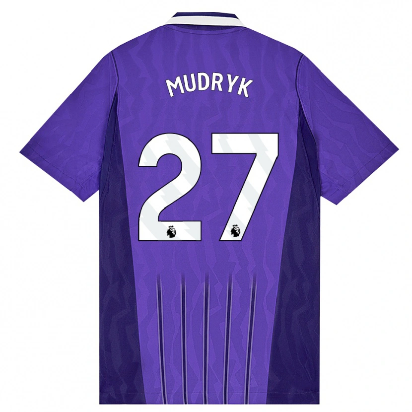 Danxen Damen Mykhaylo Mudryk #27 Violett Weiß Ausweichtrikot Trikot 2026/27 T-Shirt Österreich