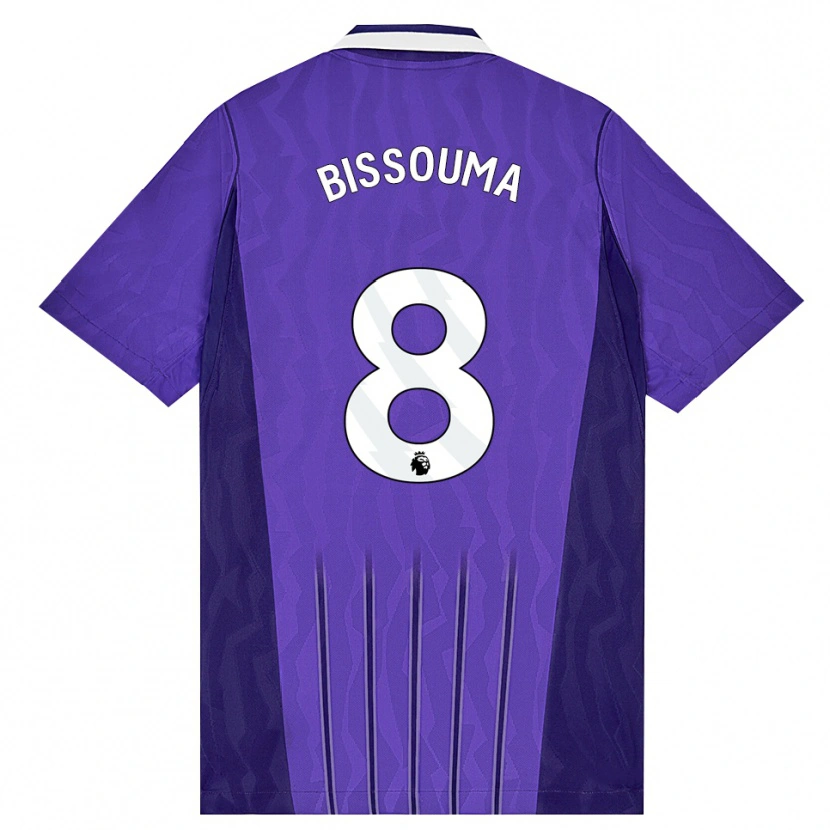 Danxen Damen Yves Bissouma #8 Violett Weiß Ausweichtrikot Trikot 2026/27 T-Shirt Österreich