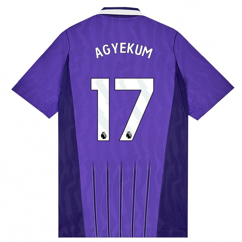 Danxen Damen Ezra Agyekum #17 Violett Weiß Ausweichtrikot Trikot 2026/27 T-Shirt Österreich