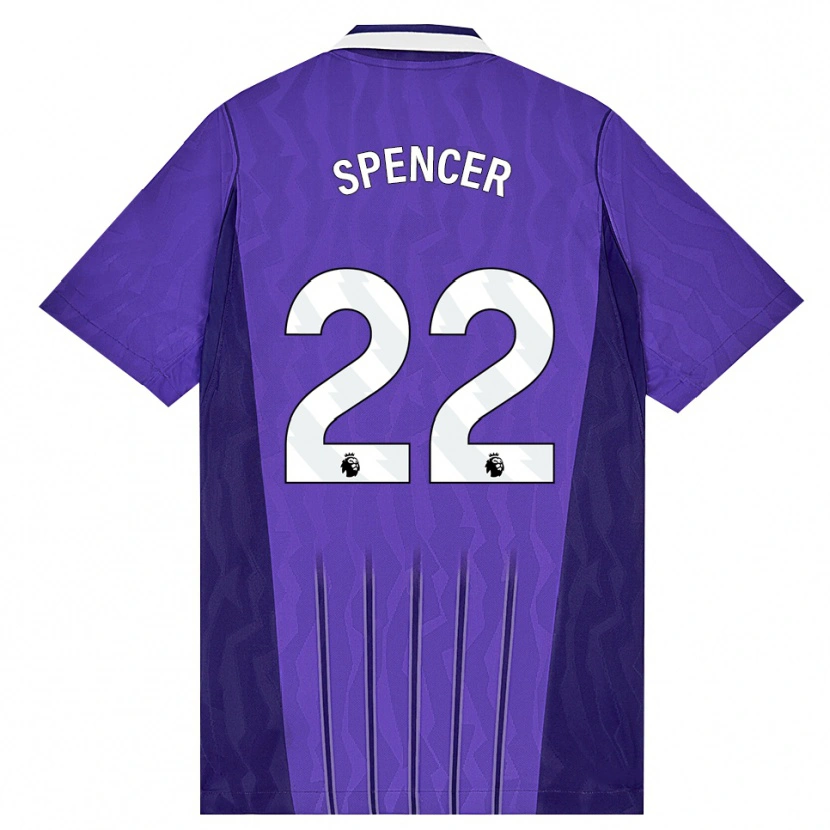 Danxen Damen Rebecca Spencer #22 Violett Weiß Ausweichtrikot Trikot 2026/27 T-Shirt Österreich
