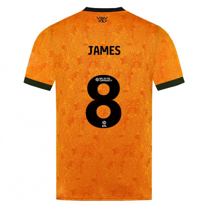 Danxen Damen Jordan James #8 Orange Schwarz Heimtrikot Trikot 2026/27 T-Shirt Österreich