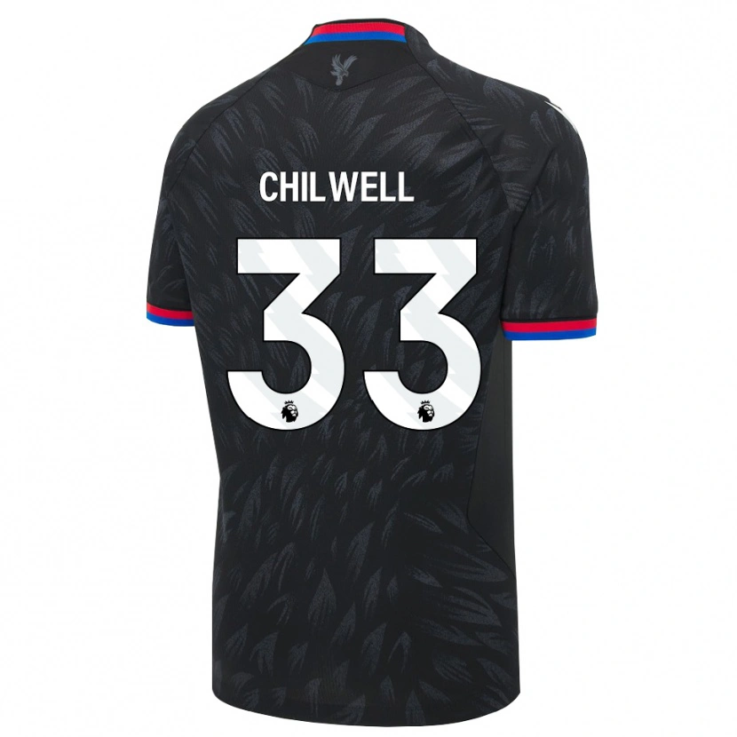 Danxen Damen Ben Chilwell #33 Schwarz Blau Rot Auswärtstrikot Trikot 2026/27 T-Shirt Österreich