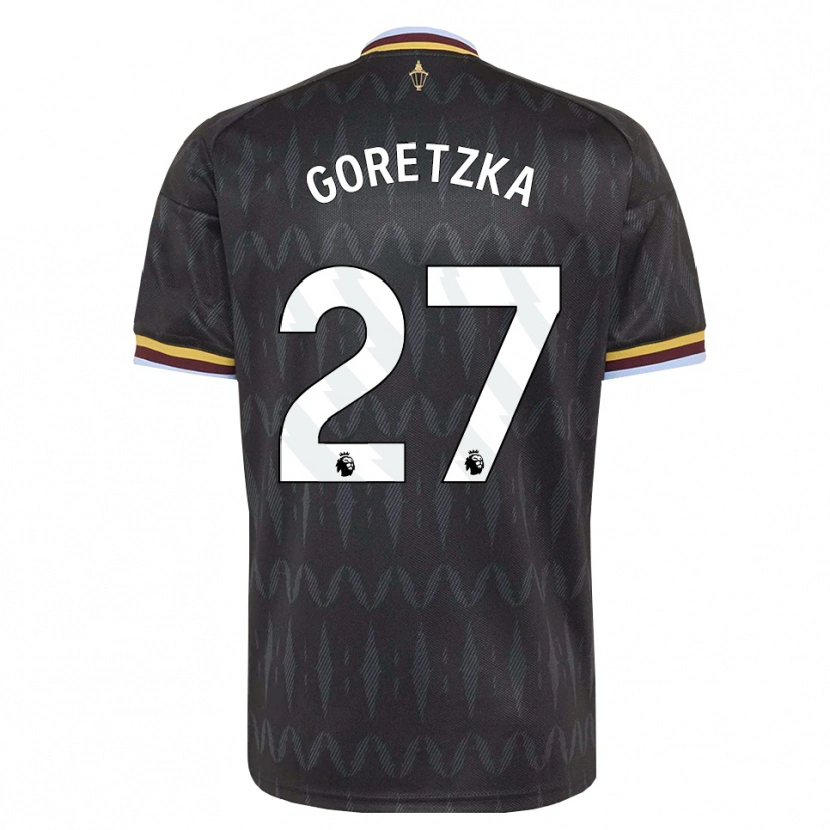 Danxen Damen Leon Goretzka #27 Kornblumenblau Schwarz Gelb Auswärtstrikot Trikot 2026/27 T-Shirt Österreich