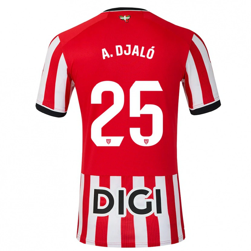 Danxen Kinder Álvaro Djaló #25 Rot Schwarz Weiß Heimtrikot Trikot 2026/27 T-Shirt Österreich