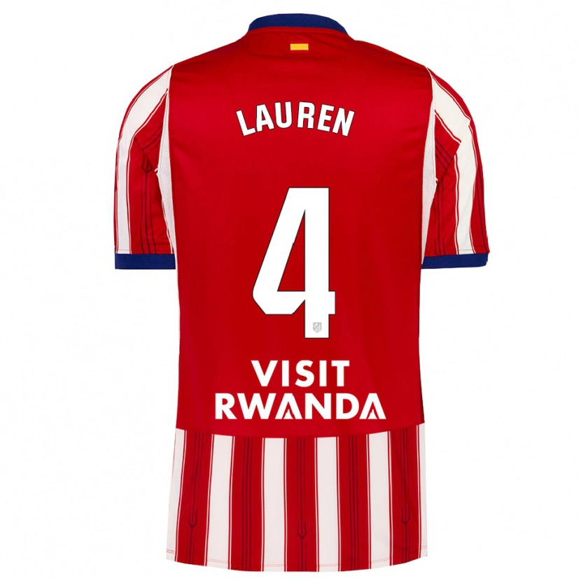 Danxen Kinder Lauren Eduarda Leal Costa #4 Königsblau Rot Weiß Heimtrikot Trikot 2026/27 T-Shirt Österreich