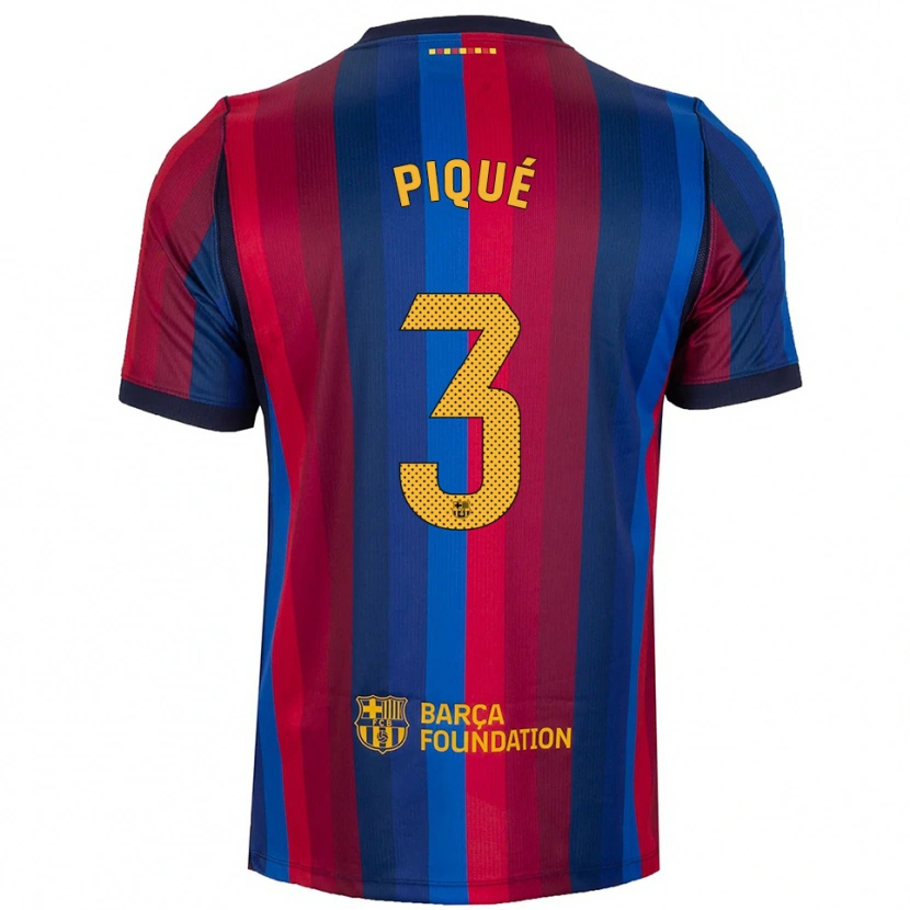 Danxen Kinder Gerard Pique #3 Königsblau Rot Gelb Heimtrikot Trikot 2026/27 T-Shirt Österreich