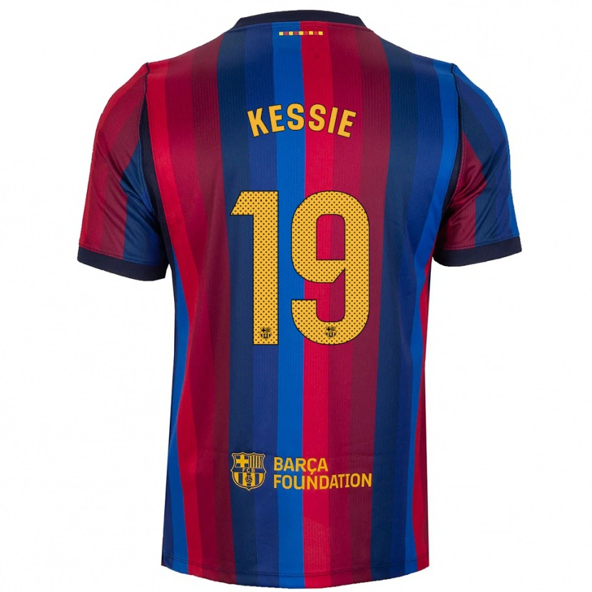 Danxen Kinder Franck Kessie #19 Königsblau Rot Gelb Heimtrikot Trikot 2026/27 T-Shirt Österreich