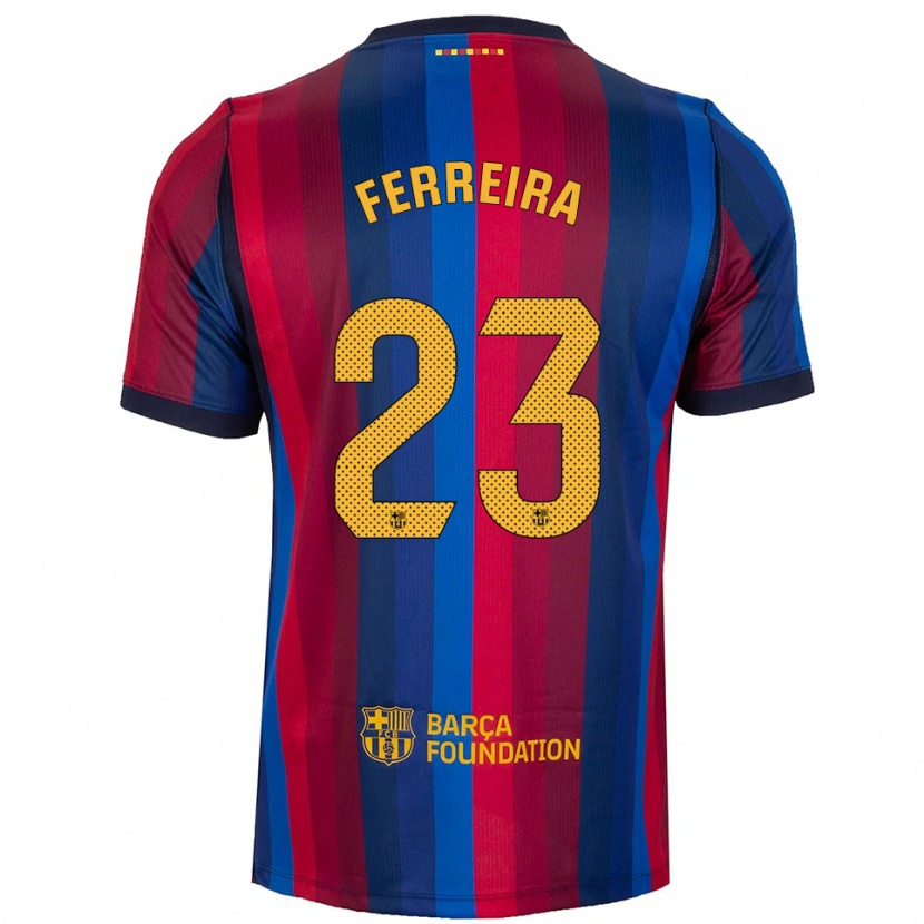 Danxen Kinder Geyse Ferreira #23 Königsblau Rot Gelb Heimtrikot Trikot 2026/27 T-Shirt Österreich