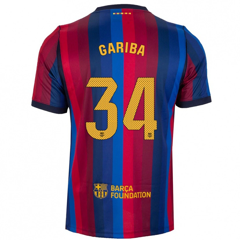 Danxen Kinder Hafiz Gariba #34 Königsblau Rot Gelb Heimtrikot Trikot 2026/27 T-Shirt Österreich