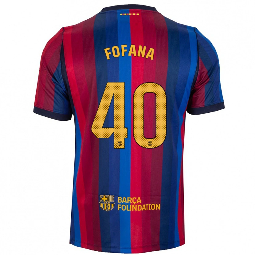 Danxen Kinder Nuhu Fofana #40 Königsblau Rot Gelb Heimtrikot Trikot 2026/27 T-Shirt Österreich