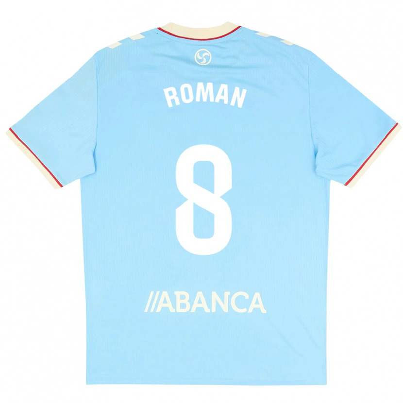 Danxen Kinder Miguel Román #8 Himmelblau Weiß Rot Heimtrikot Trikot 2026/27 T-Shirt Österreich