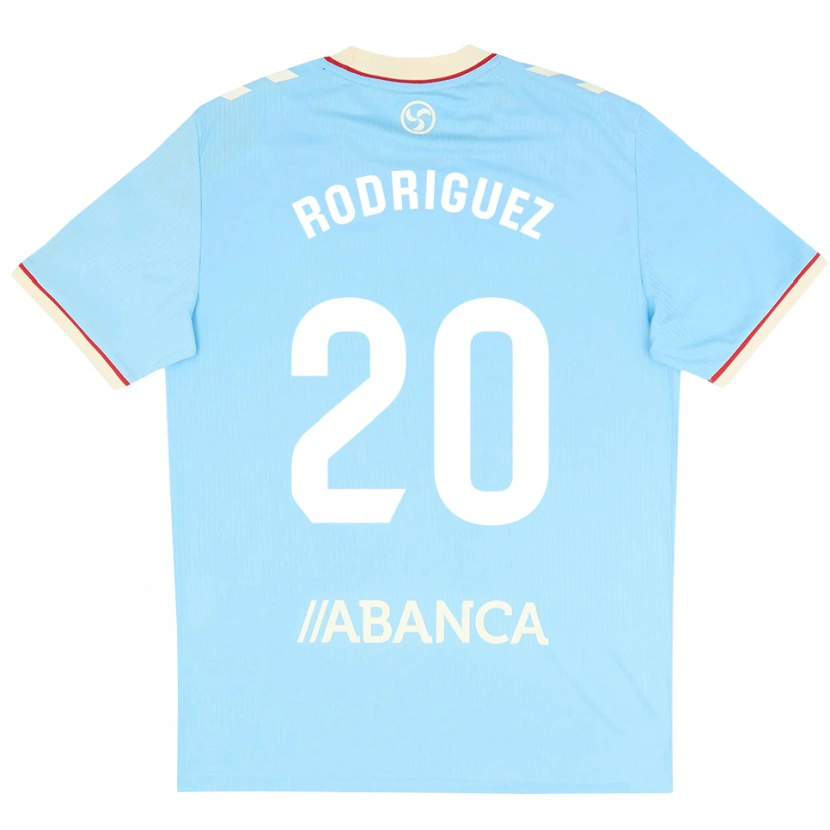 Danxen Kinder Javi Rodríguez #20 Himmelblau Weiß Rot Heimtrikot Trikot 2026/27 T-Shirt Österreich