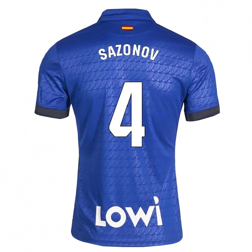 Danxen Kinder Saba Sazonov #4 Blau Weiß Schwarz Heimtrikot Trikot 2026/27 T-Shirt Österreich