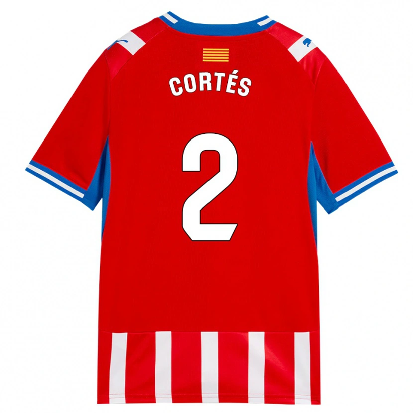 Danxen Kinder Sergio Cortés #2 Rot Weiß Himmelblau Heimtrikot Trikot 2026/27 T-Shirt Österreich