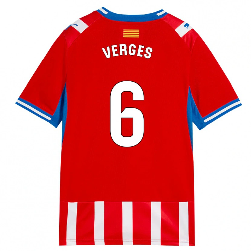 Danxen Kinder Mar Vergés #6 Rot Weiß Himmelblau Heimtrikot Trikot 2026/27 T-Shirt Österreich