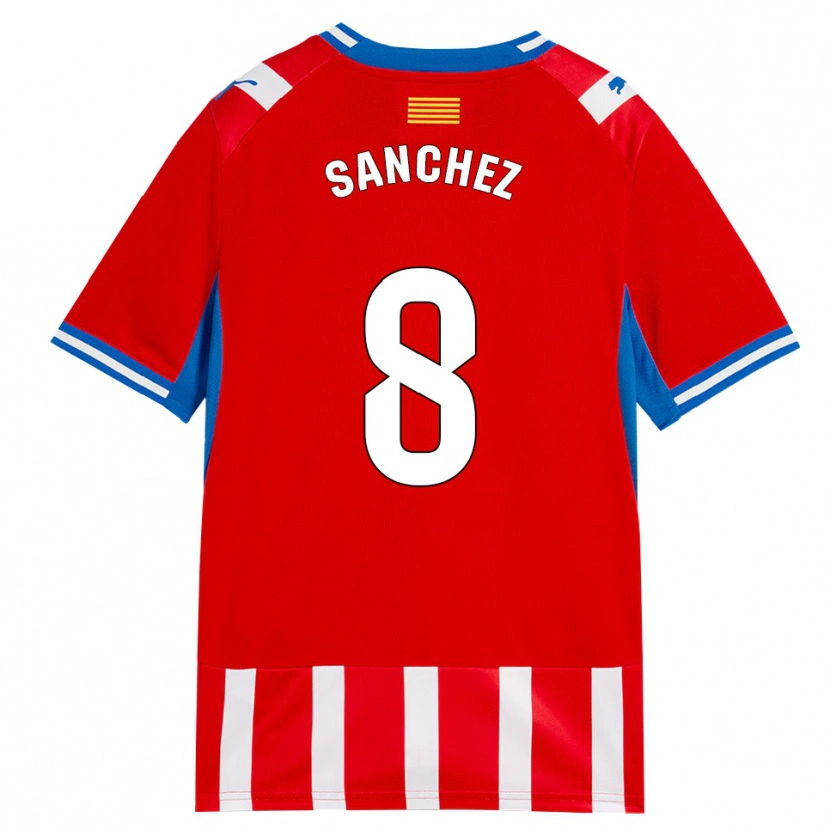 Danxen Kinder Miguel Ángel Sánchez #8 Rot Weiß Himmelblau Heimtrikot Trikot 2026/27 T-Shirt Österreich