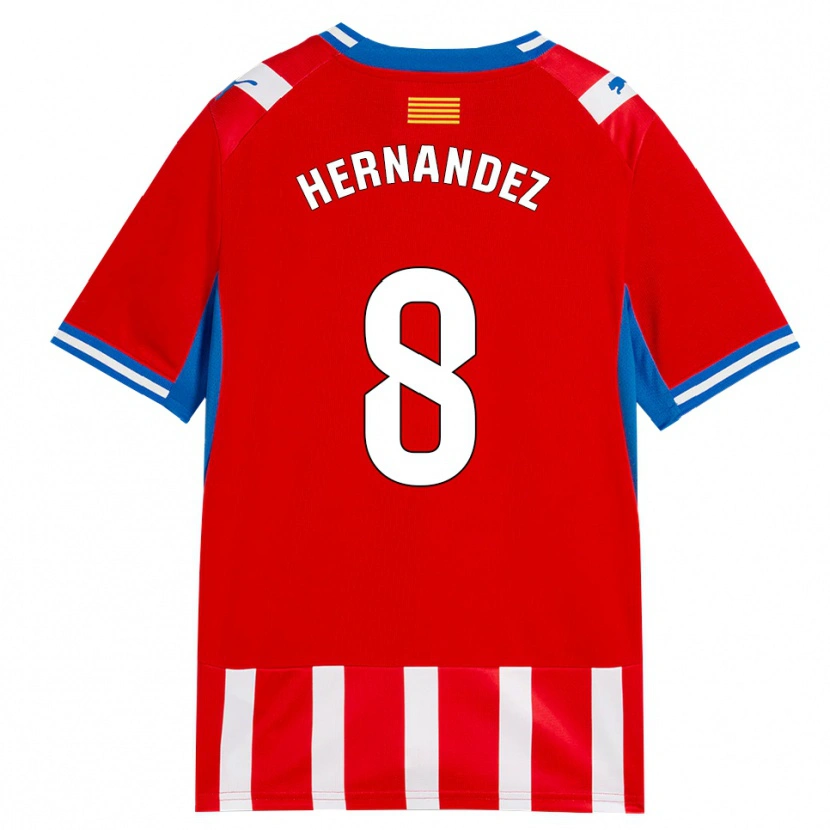 Danxen Kinder Sofia Hernández #8 Rot Weiß Himmelblau Heimtrikot Trikot 2026/27 T-Shirt Österreich
