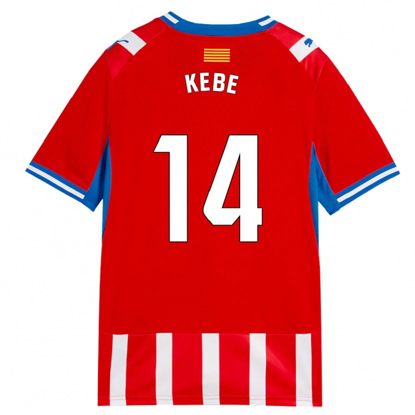 Danxen Kinder Moussa Kébé #14 Rot Weiß Himmelblau Heimtrikot Trikot 2026/27 T-Shirt Österreich