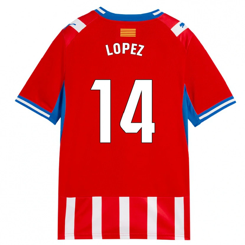 Danxen Kinder Judith López #14 Rot Weiß Himmelblau Heimtrikot Trikot 2026/27 T-Shirt Österreich