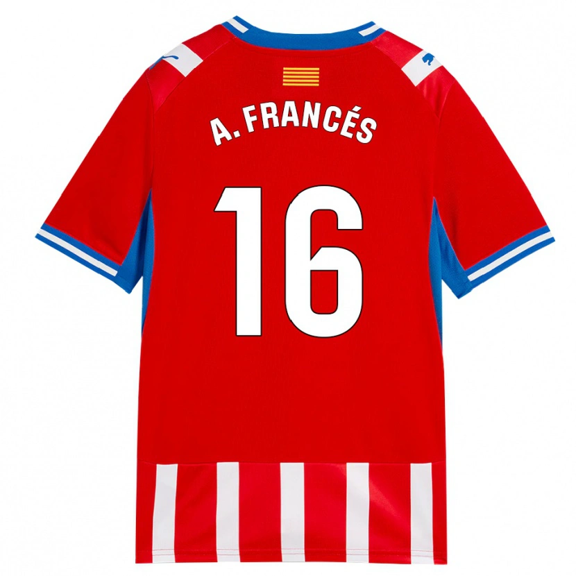 Danxen Kinder Alejandro Francés #16 Rot Weiß Himmelblau Heimtrikot Trikot 2026/27 T-Shirt Österreich