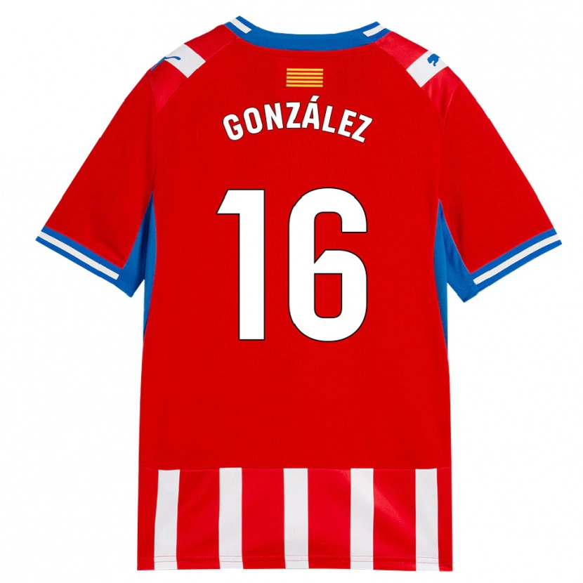 Danxen Kinder Lau González #16 Rot Weiß Himmelblau Heimtrikot Trikot 2026/27 T-Shirt Österreich