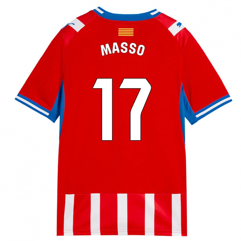 Danxen Kinder Ainoa Massó #17 Rot Weiß Himmelblau Heimtrikot Trikot 2026/27 T-Shirt Österreich