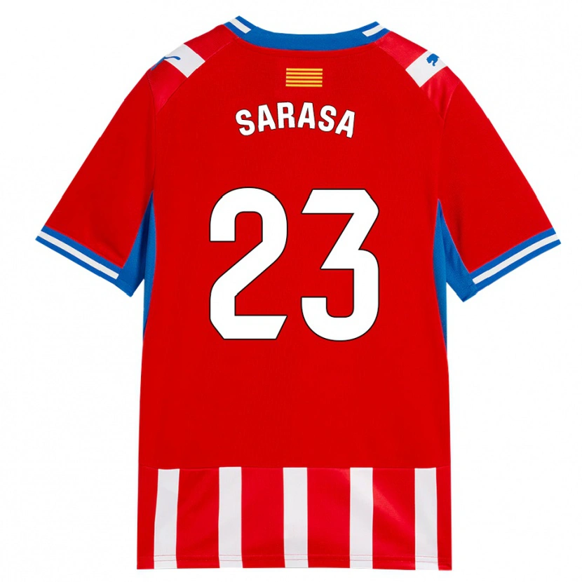 Danxen Kinder Javi Sarasa #23 Rot Weiß Himmelblau Heimtrikot Trikot 2026/27 T-Shirt Österreich