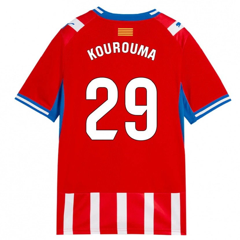 Danxen Kinder Lass Kourouma #29 Rot Weiß Himmelblau Heimtrikot Trikot 2026/27 T-Shirt Österreich